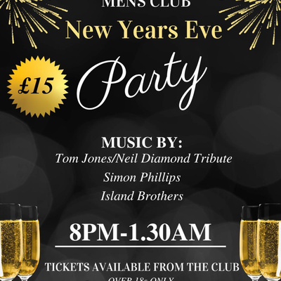 New Year’s Eve Event £15 a ticket